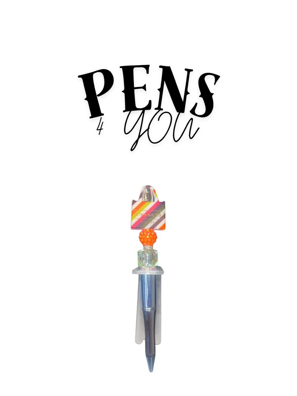 Handmade Lux Pen With Stripes